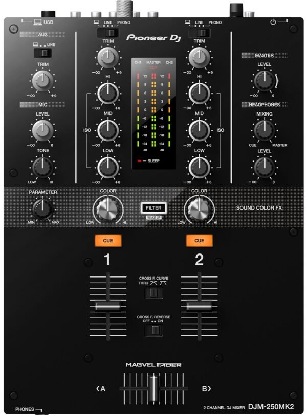 Pioneer DJ DJM-250MK2 – 2-Kanal-DJ-Mixer Kanäle