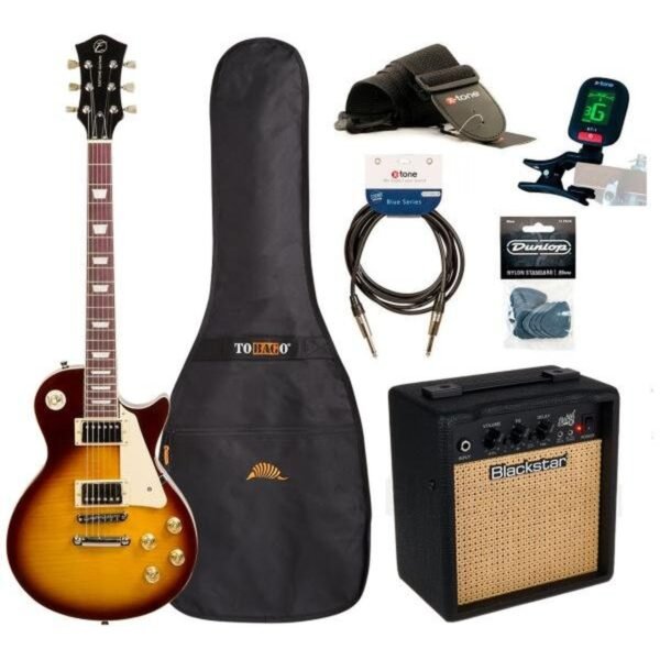 Eastone LP200 + Blackstar Debut 10E + Accessories – Honey sunburst