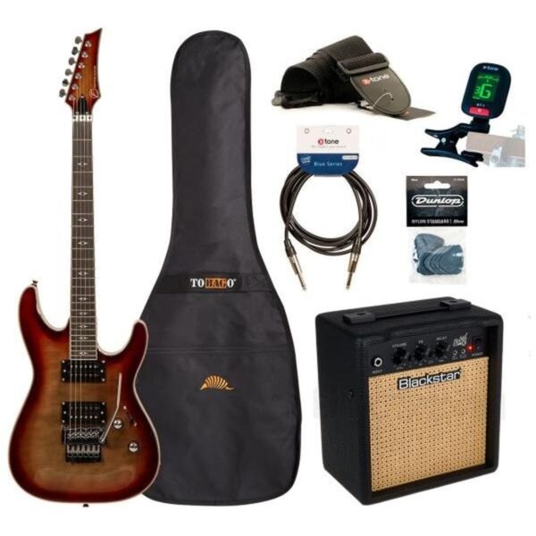 Eastone METDC100 + Blackstar Debut 10E + Accessories – Black flames
