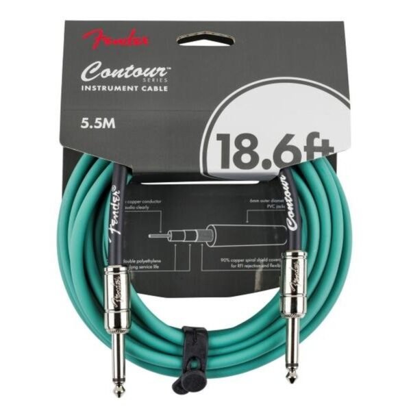 Fender Contour Instrumentenkabel 18,6 ft (5,7 m), Winkelklinke