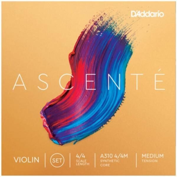 D'addario Ascenté Violin A310, 4/4 Scale, Medium Tension