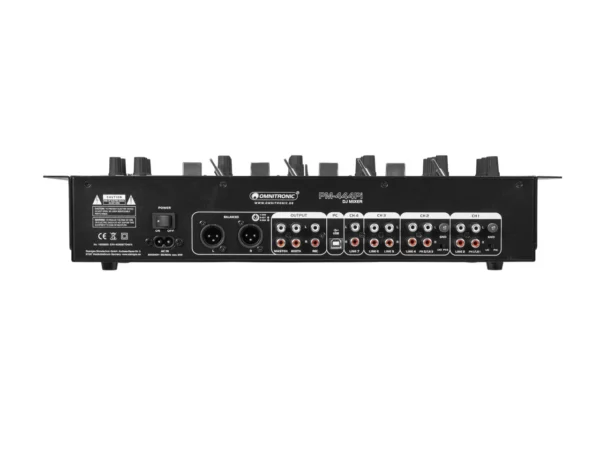 Omnitronic PM-444Pi – Rückansicht