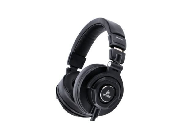 Devine PRO 900 – Casque DJ et studio fermé pliable, transducteurs 45 mm, noir