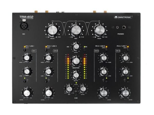 Omnitronic TRM-402 – Table de mixage DJ rotative